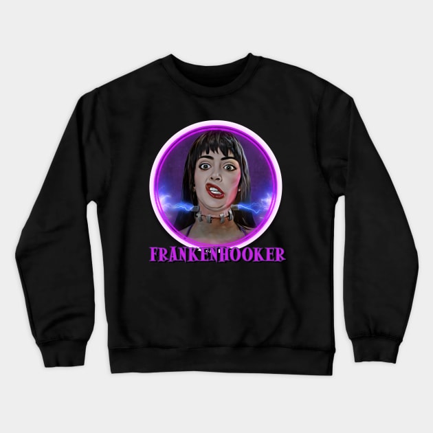 Frankenhooker Movie Crewneck Sweatshirt by Zbornak Designs